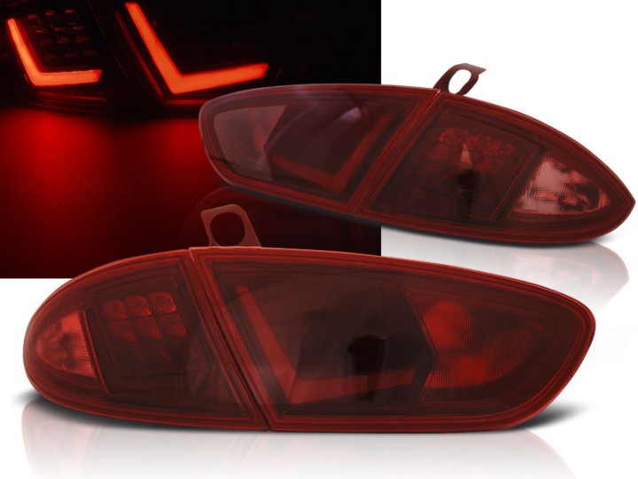 LED stražnja svjetla LightBar dizajn (crvena) / Seat Leon (2009-2012), LDSE31