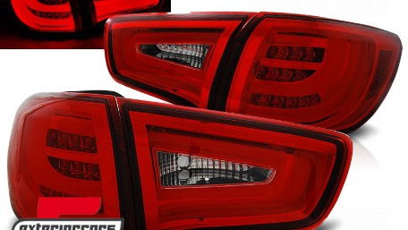 LED stražnja svjetla LightBar dizajn (crvena/kristal) / Kia Sportage III (2010-04.2014), LDKI01
