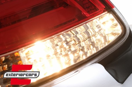 LED stražnja svjetla LightBar dizajn (crvena/kristal) / Peugeot 206 (10.1998-2009) hatchback 3V 5V, LDPE20