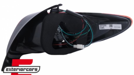 LED stražnja svjetla LightBar dizajn (crvena/kristal) / Peugeot 206 (10.1998-2009) hatchback 3V 5V, LDPE20