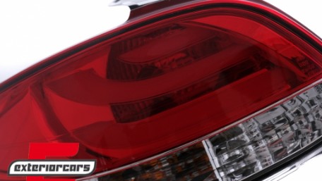 LED stražnja svjetla LightBar dizajn (crvena/kristal) / Peugeot 206 (10.1998-2009) hatchback 3V 5V, LDPE20