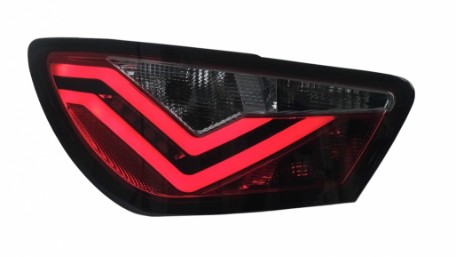 LED stražnja svjetla LightBar dizajn (crvena/kristal) / Seat Ibiza 6J (2008-2012) hatchback 3V, LDSE21