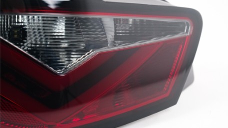 LED stražnja svjetla LightBar dizajn (crvena/kristal) / Seat Ibiza 6J (2008-2012) hatchback 3V, LDSE21