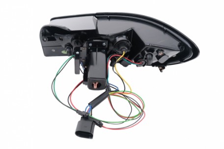LED stražnja svjetla LightBar dizajn (crvena/kristal) / Seat Ibiza 6J (2008-2012) hatchback 3V, LDSE21