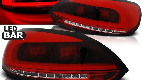 LED stražnja svjetla LightBar dizajn (crvena/kristal) / Volkswagen Scirocco III (2008-04.2014), LDVWC1