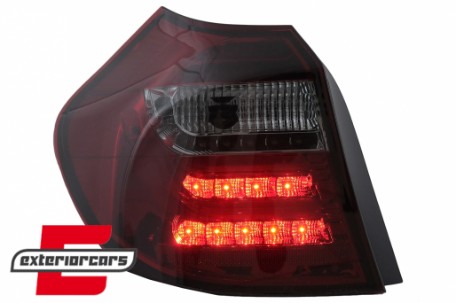 LED stražnja svjetla LightBar dizajn (crvena/smoke) / BMW serije 1 E81 E87 (2004-08.2007), LDBM83
