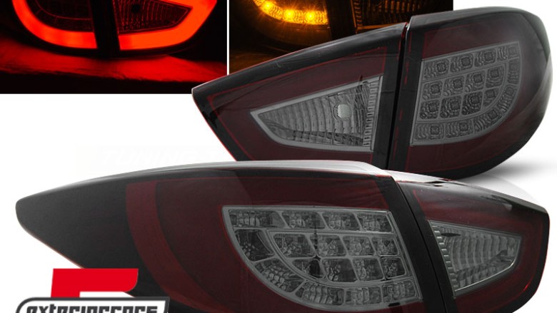 LED stražnja svjetla LightBar dizajn (crvena/smoke) / Hyundai IX35 (2010-03.2013), LDHU05