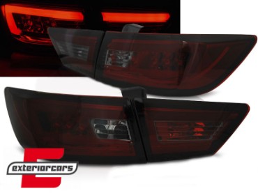LED stražnja svjetla LightBar dizajn (crvena/smoke) / Renault Clio IV (2013-2016), LDRE03