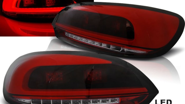 LED stražnja svjetla LightBar dizajn (crvena/smoke) / Volkswagen Scirocco III (2008-04.2014), LDVWC2