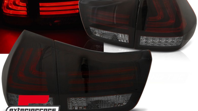 LED stražnja svjetla LightBar dizajn (crvena/smoke/crna) / Lexus RX XU30 (2003-2009), LDLE03