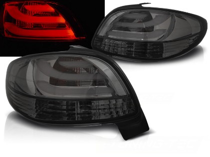 LED stražnja svjetla LightBar dizajn (smoke) / Peugeot 206 (10.1998-2009) hatchback 3V 5V, LDPE22
