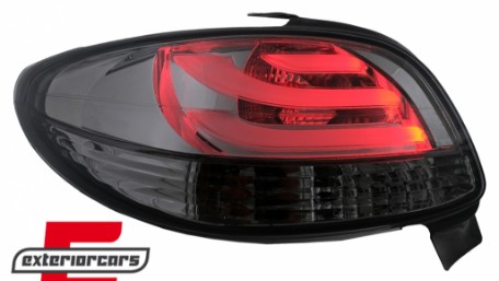 LED stražnja svjetla LightBar dizajn (smoke) / Peugeot 206 (10.1998-2009) hatchback 3V 5V, LDPE22