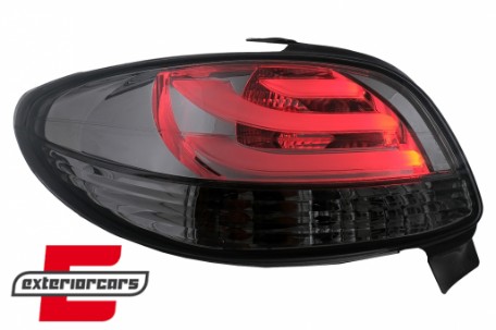 LED stražnja svjetla LightBar dizajn (smoke) / Peugeot 206 (10.1998-2009) hatchback 3V 5V, LDPE22