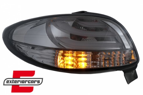 LED stražnja svjetla LightBar dizajn (smoke) / Peugeot 206 (10.1998-2009) hatchback 3V 5V, LDPE22