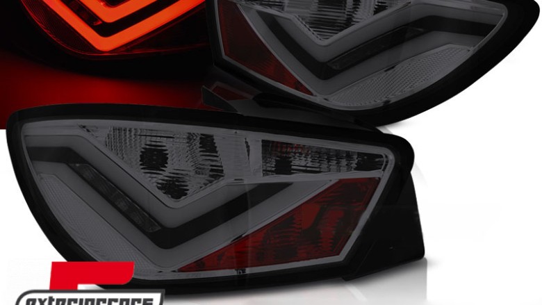 LED stražnja svjetla LightBar dizajn (smoke) / Seat Ibiza 6J (2008-2012) hatchback 3V, LDSE23