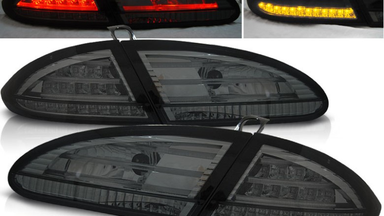 LED stražnja svjetla LightBar dizajn (smoke) / Seat Leon (2005-2009), LDSE13