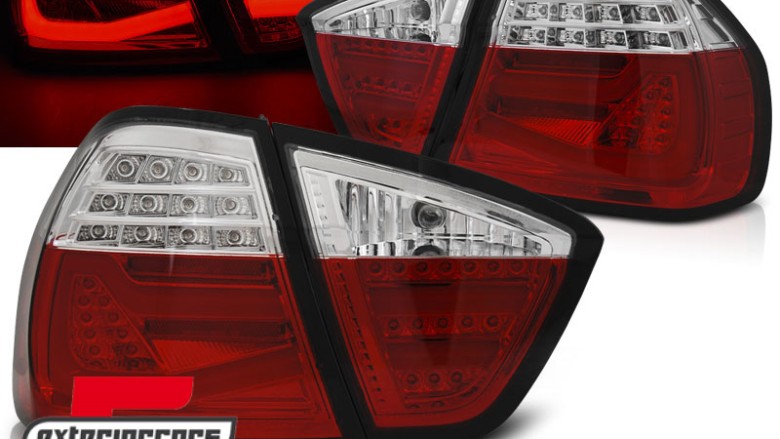 LED stražnja svjetla LightBar F30 LCI dizajn (crvena/kristal) / BMW serije 3 E90 limuzina (2005-2008), LDBMF5