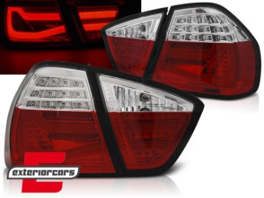LED stražnja svjetla LightBar F30 LCI dizajn (crvena/kristal) / BMW serije 3 E90 limuzina (2005-2008), LDBMF5