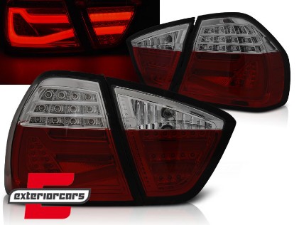 LED stražnja svjetla LightBar F30 LCI dizajn (crvena/smoke) / BMW serije 3 E90 limuzina (2005-2008), LDBMF6