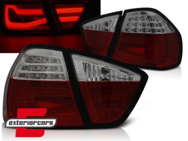 LED stražnja svjetla LightBar F30 LCI dizajn (crvena/smoke) / BMW serije 3 E90 limuzina (2005-2008), LDBMF6