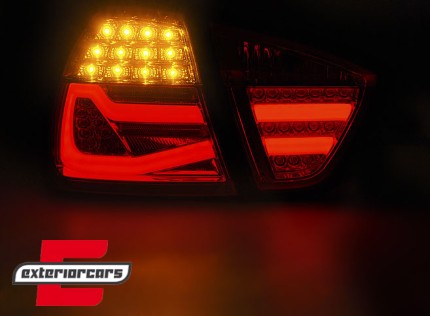 LED stražnja svjetla LightBar F30 LCI dizajn (crvena/smoke) / BMW serije 3 E90 limuzina (2005-2008), LDBMF6