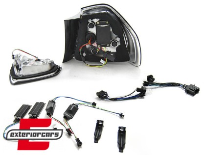 LED stražnja svjetla LightBar F30 LCI dizajn (crvena/smoke) / BMW serije 3 E90 limuzina (2005-2008), LDBMF6