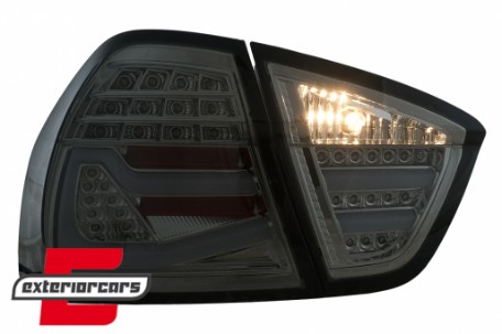 LED stražnja svjetla LightBar F30 LCI dizajn (smoke) / BMW serije 3 E90 limuzina (2005-2008), LDBMF7