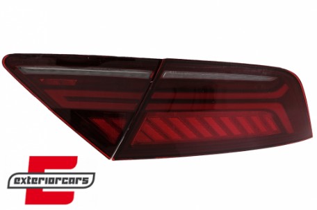 LED stražnja svjetla LightBar Facelift dizajn (crvena/smoke) / Audi A7 4G (2010-2014), TLAUA74G