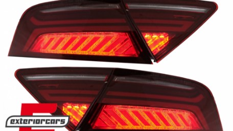 LED stražnja svjetla LightBar Facelift dizajn (crvena/smoke) / Audi A7 4G (2010-2014), TLAUA74G