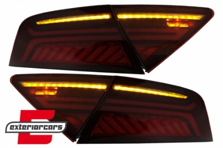 LED stražnja svjetla LightBar Facelift dizajn (crvena/smoke) / Audi A7 4G (2010-2014), TLAUA74G