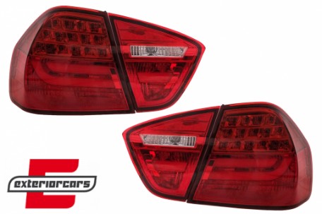 LED stražnja svjetla LightBar LCI dizajn (crvena) / BMW serije 3 E90 limuzina (2005-2008), LDBMC7