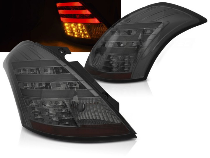 LED stražnja svjetla LightBar (smoke) / Suzuki Swift V (2010-2017), LDSI07