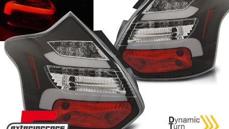 LED stražnja svjetla SEQ žmigavci (crna) / Ford Focus 3 Hatchback (2011-10.2014), LDFO59