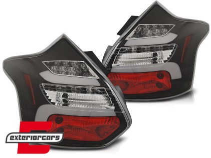 LED stražnja svjetla SEQ žmigavci (crna) / Ford Focus 3 Hatchback (2011-10.2014), LDFO59