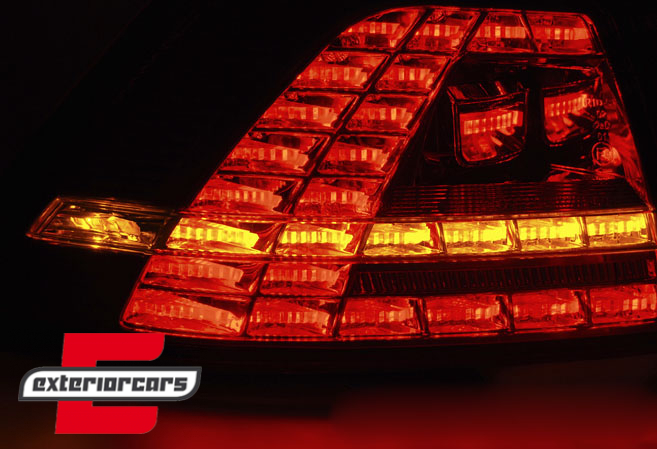 LED stražnja svjetla SEQ žmigavci (crna/smoke) / VW Golf 7 VII (2013-2017), LDVWM7