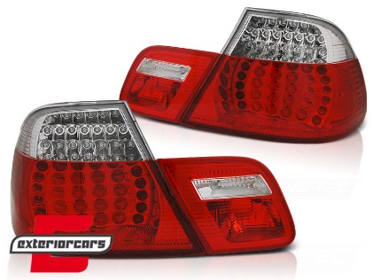LED stražnja svjetla SEQ žmigavci (crvena/kristal) / BMW serije 3 E46 Coupe (1999-03.2003), LDBMH9