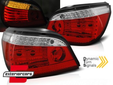 LED stražnja svjetla SEQ žmigavci (crvena/kristal) / BMW serije 5 E60 (2003-03.2007) limuzina, LDBMG2
