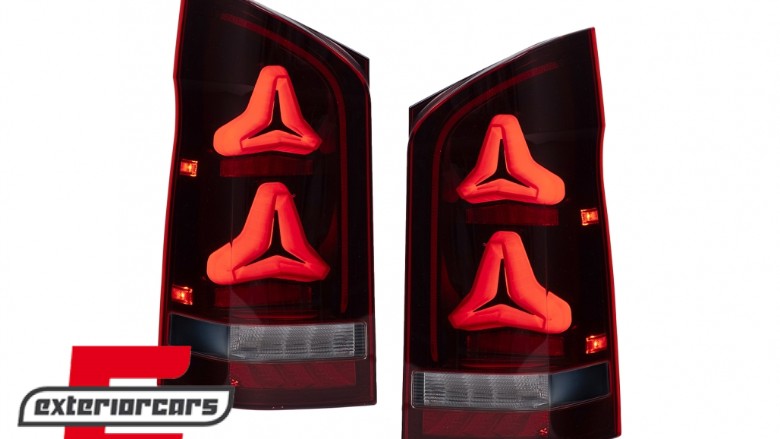 LED stražnja svjetla SEQ žmigavci (crvena/smoke) / Mercedes V-klasa W447 (2014-2023), TLMBW447TL