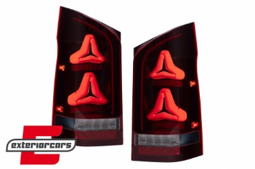 LED stražnja svjetla SEQ žmigavci (crvena/smoke) / Mercedes V-klasa W447 (2014-2023), TLMBW447TL