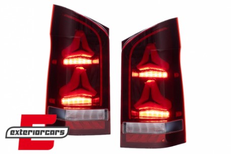 LED stražnja svjetla SEQ žmigavci (crvena/smoke) / Mercedes V-klasa W447 (2014-2023), TLMBW447TL