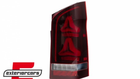 LED stražnja svjetla SEQ žmigavci (crvena/smoke) / Mercedes V-klasa W447 (2014-2023), TLMBW447TL