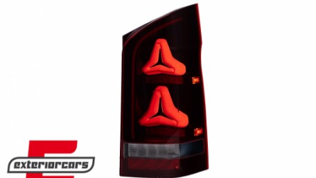 LED stražnja svjetla SEQ žmigavci (crvena/smoke) / Mercedes V-klasa W447 (2014-2023), TLMBW447TL