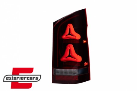 LED stražnja svjetla SEQ žmigavci (crvena/smoke) / Mercedes V-klasa W447 (2014-2023), TLMBW447TL