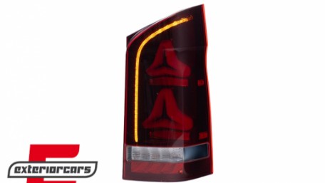 LED stražnja svjetla SEQ žmigavci (crvena/smoke) / Mercedes V-klasa W447 (2014-2023), TLMBW447TL