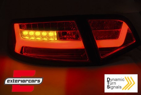 LED stražnja svjetla SEQ žmigavci Facelift dizajn (chrome) / Audi A6 4F2 C6 limuzina (2008-2011), LDAUF1