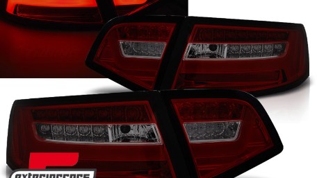 LED stražnja svjetla SEQ žmigavci Facelift dizajn (crvena/smoke) / Audi A6 4F2 C6 limuzina (2008-2011), LDAUF3