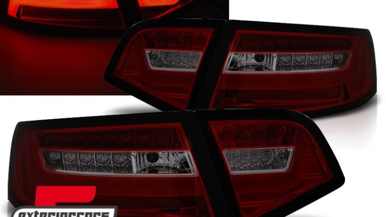 LED stražnja svjetla SEQ žmigavci Facelift dizajn (crvena/smoke) / Audi A6 4F2 C6 limuzina (2008-2011), LDAUF3