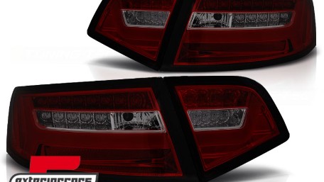 LED stražnja svjetla SEQ žmigavci Facelift dizajn (crvena/smoke) / Audi A6 4F2 C6 limuzina (2008-2011), LDAUF3