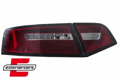 LED stražnja svjetla SEQ žmigavci Facelift dizajn (crvena/smoke) / Audi A6 4F2 C6 limuzina (2008-2011), LDAUF3