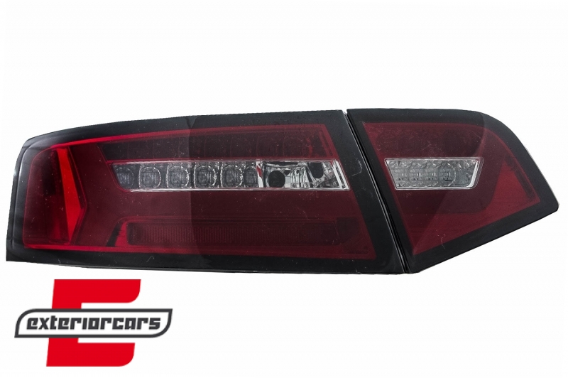 LED stražnja svjetla SEQ žmigavci Facelift dizajn (crvena/smoke) / Audi A6 4F2 C6 limuzina (2008-2011), LDAUF3